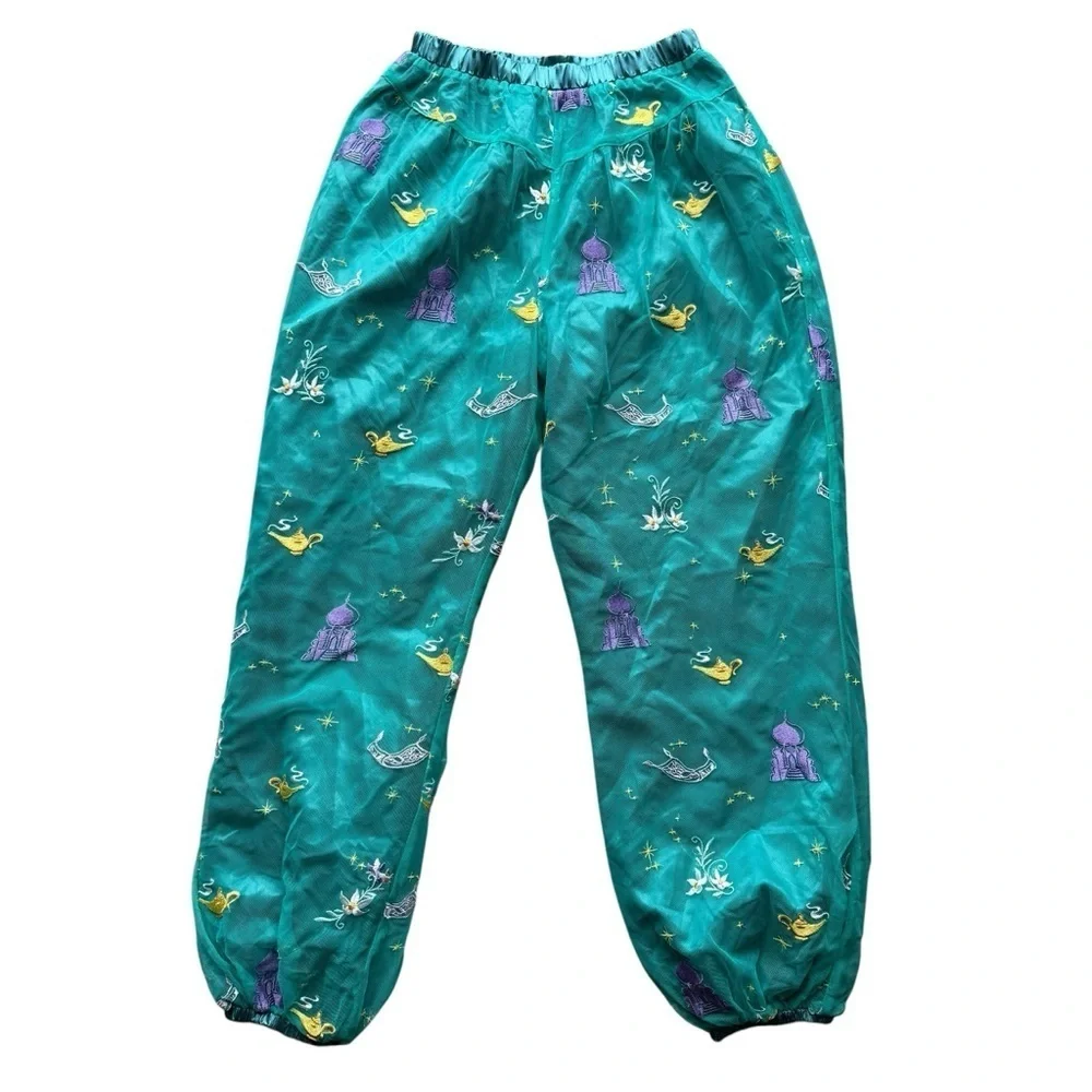 Disney Hanna Andersson Girl Princess JasmineBirthday Party Pants sz L 8 9 10 12